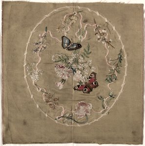 Broderi för Fire Screen av Unknown artist