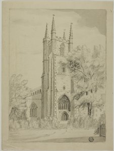 English Country Church av Unknown artist