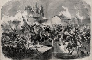 Avsnitt i Battle of Palestro, 31 maj av Unknown artist