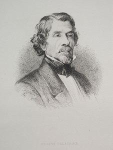 Eugène Delacroix av Unknown artist