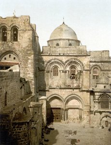 Fasad av den heliga graven. Jerusalem. Photochrome sd. 1890-1900. av Unknown artist