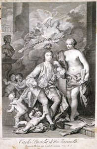 Farinelli (Carlo Broschi, dit; 1705 - 1782). av Unknown artist