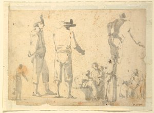 Figurstudier av Unknown artist