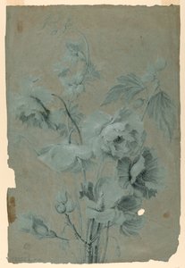 Blommig design av Unknown artist