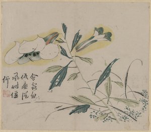 Blommande lilja av Unknown artist