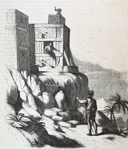 Francisco Roldan talar med Adelantado Bartholomew Columbus på ön Hispaniola, i Fort Concepcion 1497 av Unknown artist