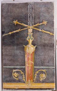 Fresco-fragment (7) av Unknown artist
