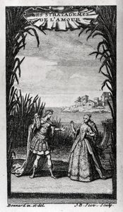 Frontispice av "" Les Stratagemes de l