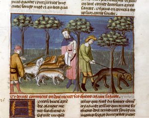 Gaston Phoebus, Jaktavtalet av Unknown artist
