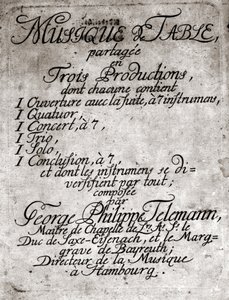 Georg Philipp Teleman. Tysk kompositör (Magdeburg av Unknown artist