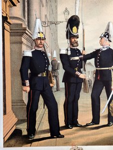 Svenska gardets grenadjärer, v.1890 av Unknown artist