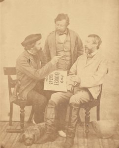 [Grupporträtt av tre män, Indien] av Unknown artist