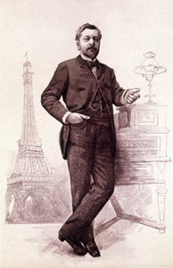Gustave Eiffel, fransk ingenjör (1832 till 1923). av Unknown artist