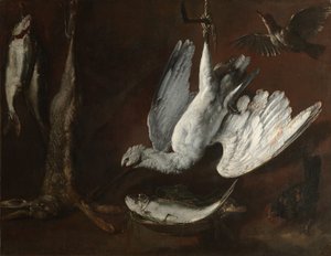Hare, skednäbb och fisk av Unknown artist