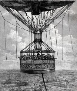 Henry Giffards ballong i fångenskap 1878. av Unknown artist
