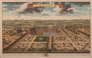 Hennes Majestäts kungliga palats i Kensington, ca 1707-14 (tryck) av Unknown artist
