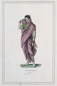 Hindustan: damsel - i "" Album des voyages"" av Unknown artist