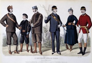 Jaktdräkter, "" Le Journal des tailors"" av Unknown artist