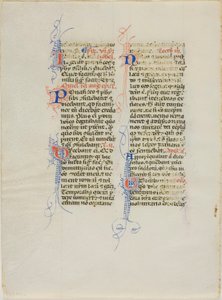 Illuminerat manuskript Blad av Unknown artist