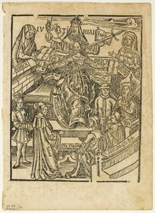 Illustration från Margarita philosophica, plansch 35 från Woodcuts from Books of the XVI Century av Unknown artist