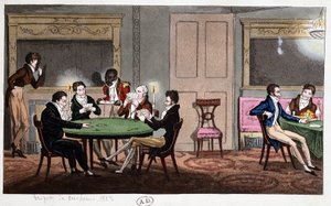I en engelsk klubb: ”Cheating Tripot”, England av Unknown artist