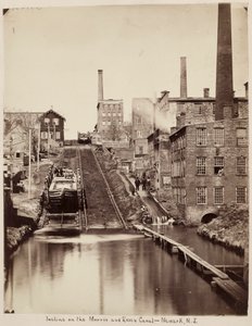 Lutning på Morris och Essex Canal, Newark, New Jersey av Unknown artist