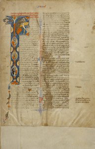 Inledande text F: Helgonen Hieronymus, Petrus, Paulus och Dominicus av Unknown artist