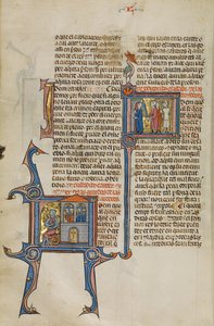 Initial I: Två män i fängelser; Initial I: Två män dödar två andra män med svärd och genom hängning av Unknown artist