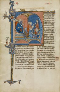 Initial N: Kung Jakob I av Aragonien övervakar en domstol av Unknown artist