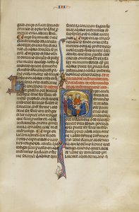 Initial S: Två män i dispyt inför en domare av Unknown artist