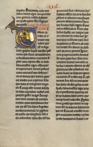 Initial T: Förblindning av Tobit av Unknown artist