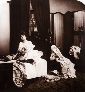 Interiör av en bordell i slutet av 1800-talet. av Unknown artist
