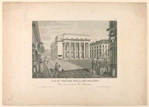 Italienska teatern, Paris av Unknown artist