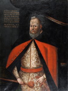 Jan Karol Chodkiewicz, grand hetman de Lituanie - Porträtt av Jan Karol Chodkiewicz (1560-1621), Anonym. Olja på duk av Unknown artist