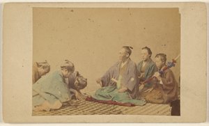 Japanska höga officerare. av Unknown artist