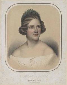 Jenny Lind (tryck) av Unknown artist