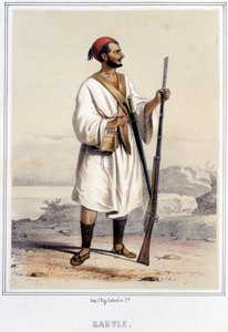 Kabyle man i Alger under andra hälften av 1800-talet. av Unknown artist