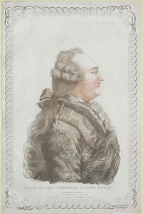Kung av Frankrike Ludvig XVI (tryck) av Unknown artist