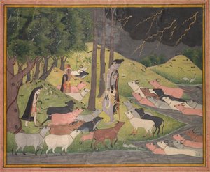 Krishna kallar korna av Unknown artist