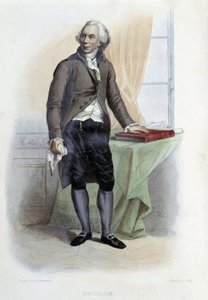 Fader Jacques Delille - i "Den franske Plutarchen", red. Mennechet, Paris av Unknown artist