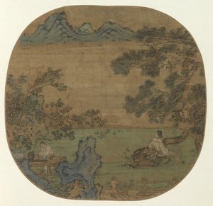 Landskap med figurer av Unknown artist