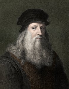 Leonardo Da Vinci (1452-1519) av Unknown artist