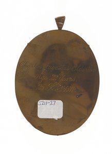 Löjtnant Charles Augustus Elderton (1789-1841), 9:e Madras infödda infanteri, 25 februari 1811 (miniatyr på elfenben) av Unknown artist