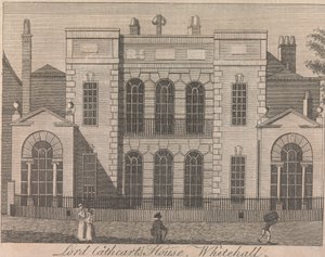 Lord Cathcarts hus, Whitehall; sida 58 (volym ett) av Unknown artist