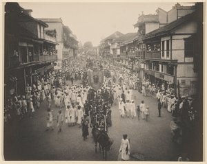 Lord Tawhursts ankomstprocession genom Lord Harris Road av Unknown artist