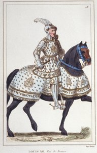 Ludvig XII (1462 -1515), kung av Frankrike, gravyr från 1830 av Unknown artist