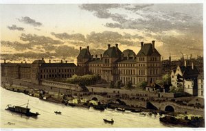 Louvren under Ludvig XIV i "" Paris genom tiderna från 1200-talet till våra dagar"" 1882 av Unknown artist