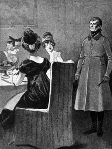 Madame de Staël, Germaine Necker (1766 - 1817) fick 1803 exilordern från Napoleon I för att ha underblåst fientlighet mot direktionen. Gravyr av 1800-talet. av Unknown artist