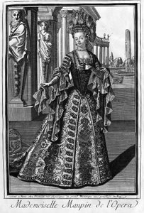 Mademoiselle Maupin (1670-1707), fransk sångerska. av Unknown artist