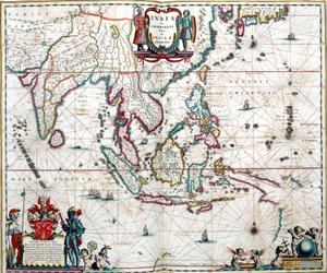 Karta över Asien från Blaeu Atlas av Unknown artist